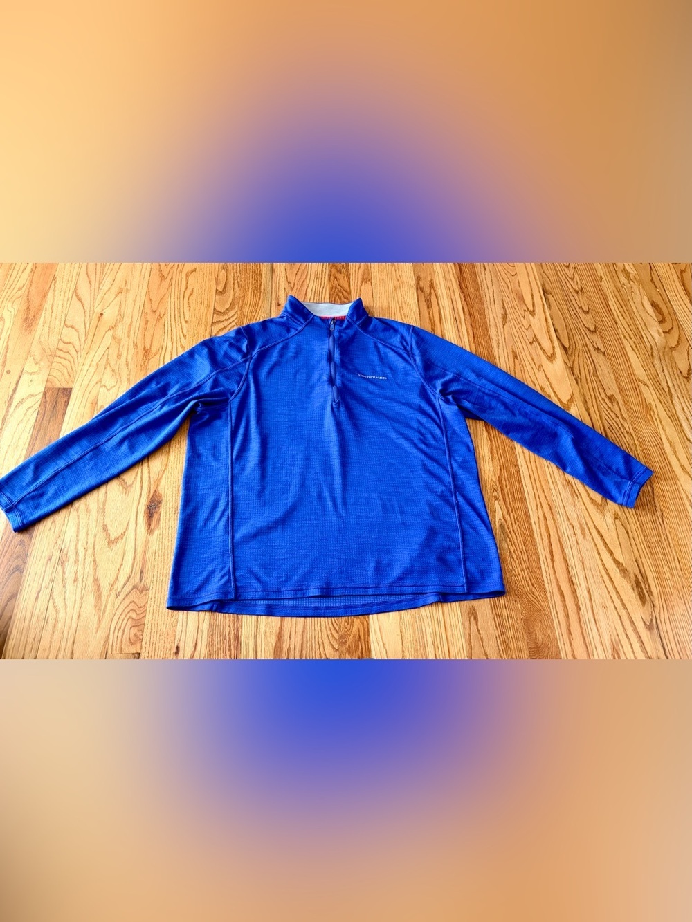 Vineyard Vines Blue Quarter Zip Performance Pullover